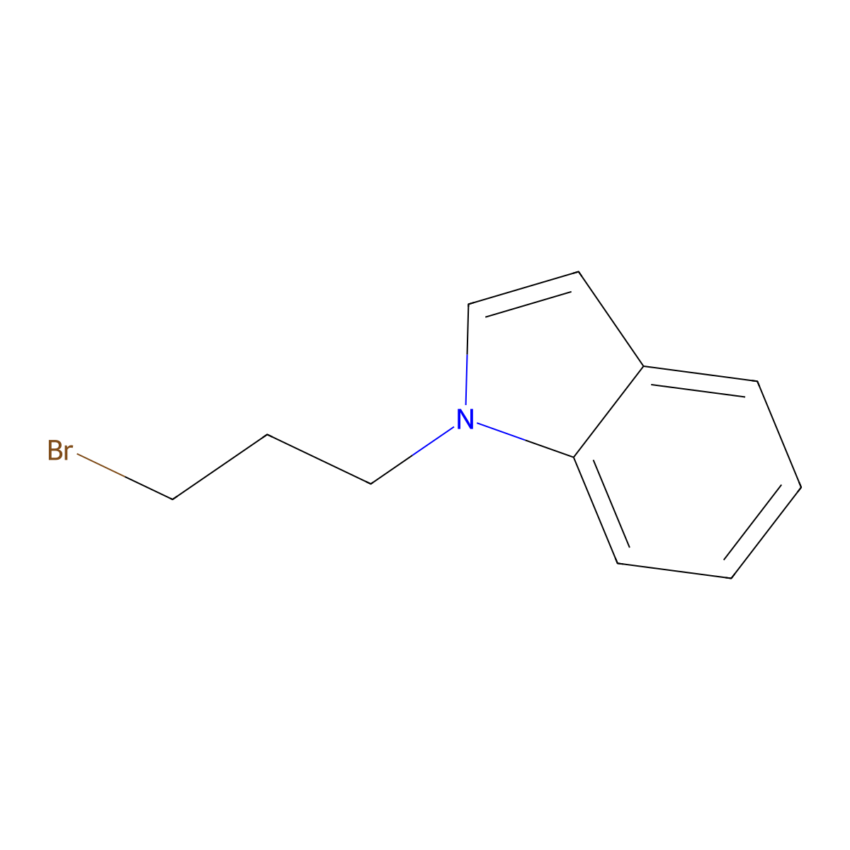 1-(3-Bromopropyl)indole molecular structure, CAS 125334-52-3