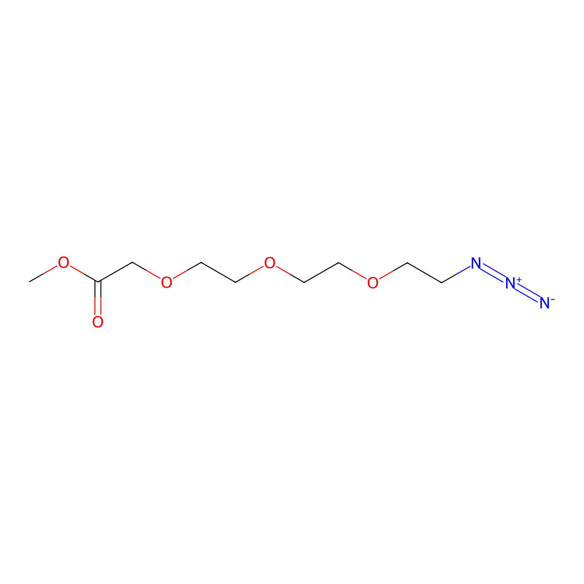 Azido-PEG3-CH2CO2Me molecular structure, CAS 1253389-31-9