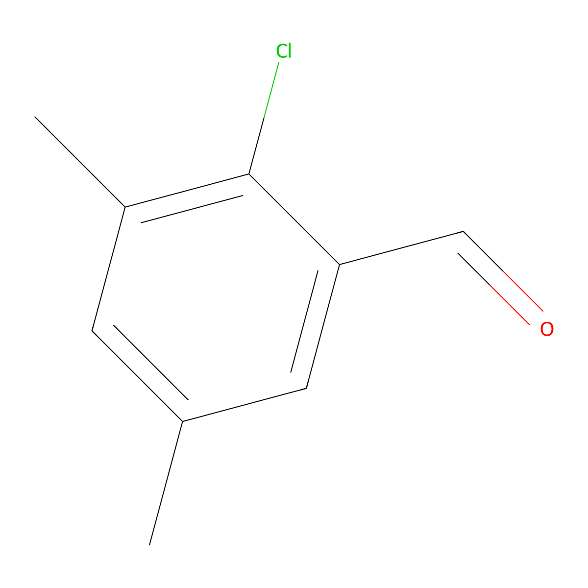 2-Chloro-3,5-dimethylbenzaldehyde molecular structure, CAS 125340-12-7