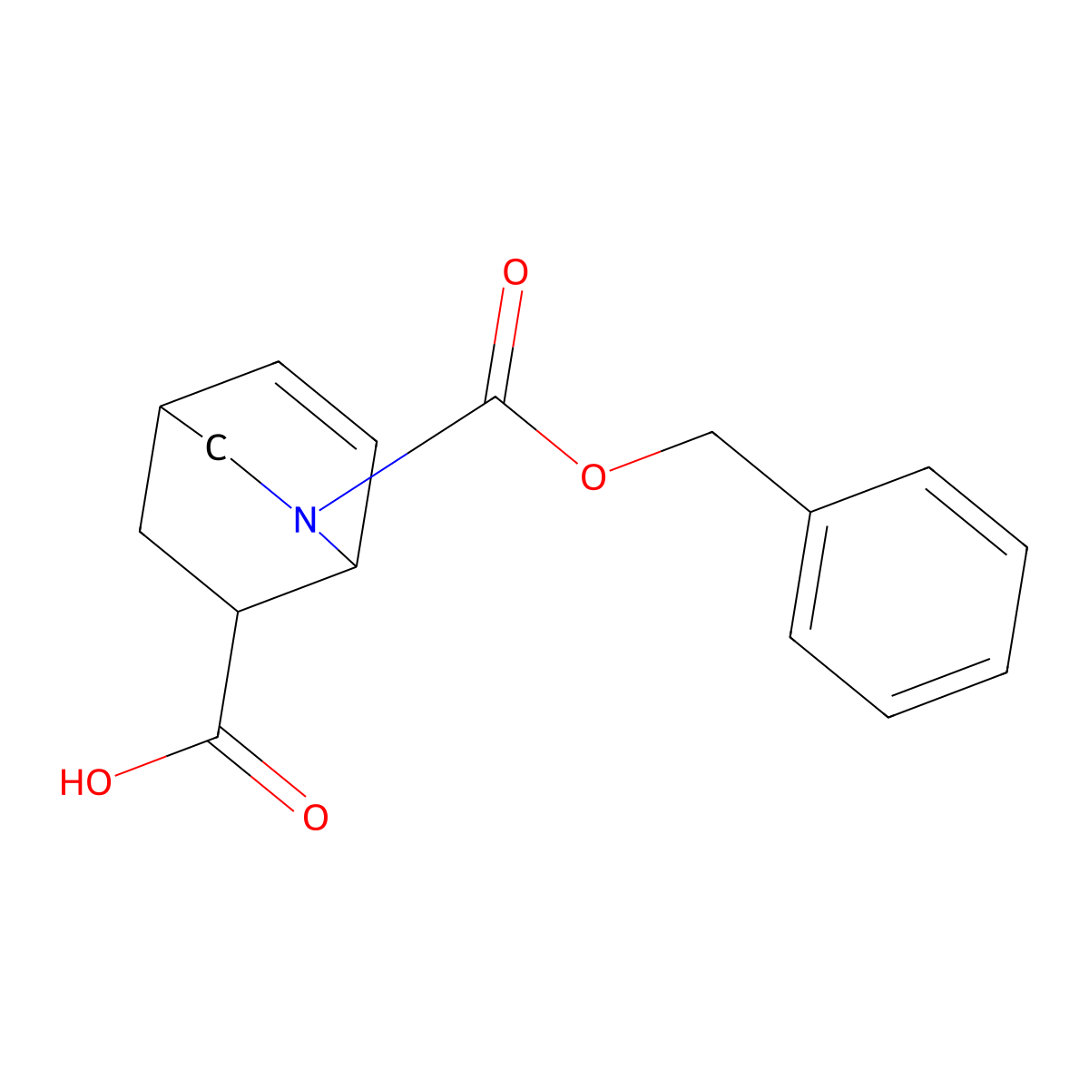 2-((Benzyloxy)carbonyl)-2-azabicyclo[2.2.2]oct-5-ene-7-carboxylic acid molecular structure, CAS 1253521-31-1