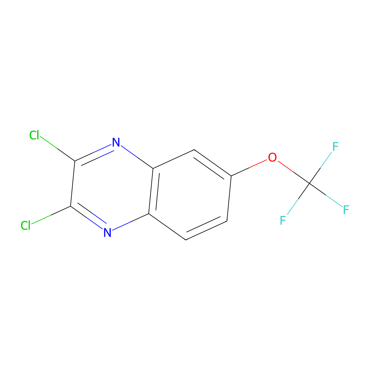 2,3-Dichloro-6-(trifluoromethoxy)quinoxaline molecular structure, CAS 1253522-03-0