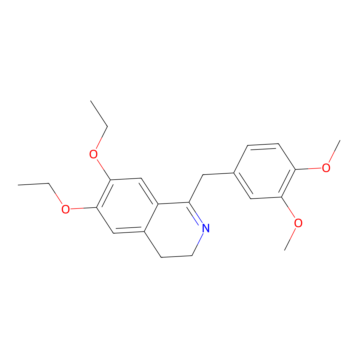 1-[(3,4-Dimethoxyphenyl)methyl]-6,7-diethoxy-3,4-dihydroisoquinoline molecular structure, CAS 1253527-65-9
