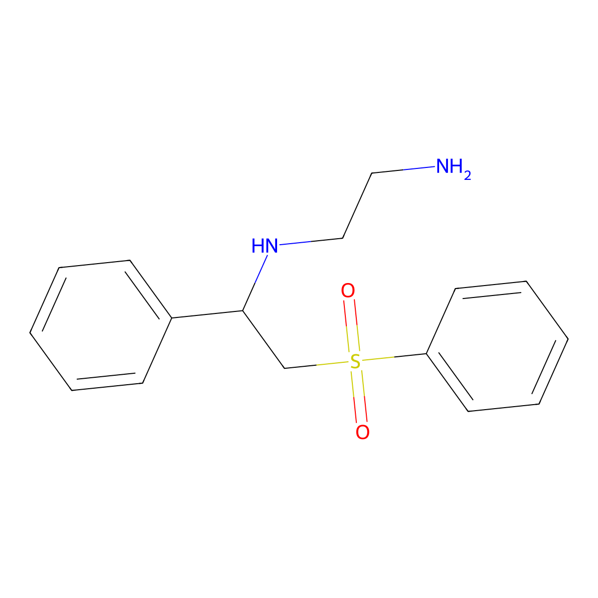 (2-Aminoethyl)[2-(benzenesulfonyl)-1-phenylethyl]amine molecular structure, CAS 1253527-81-9