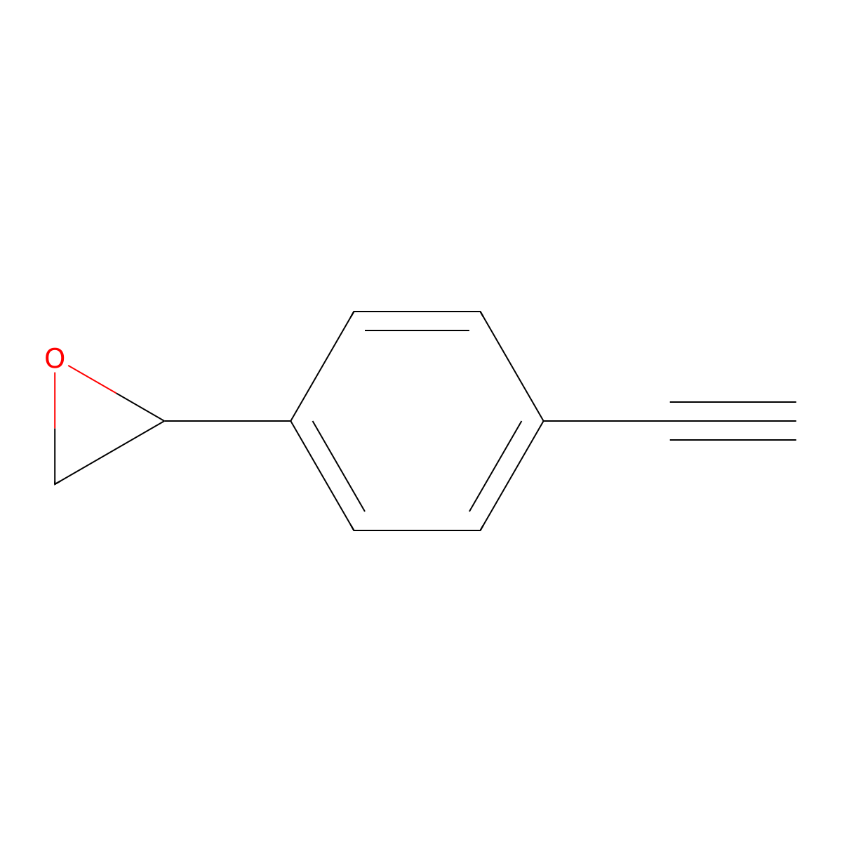 2-(4-Ethynylphenyl)oxirane molecular structure, CAS 1253528-02-7