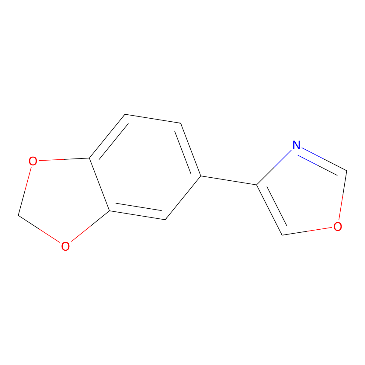 4-(2H-1,3-benzodioxol-5-yl)-1,3-oxazole molecular structure, CAS 1253528-03-8