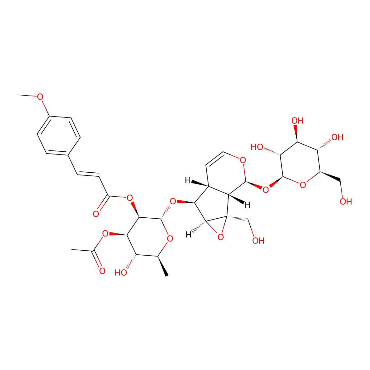 Pulverulentoside I molecular structure, CAS 125353-53-9
