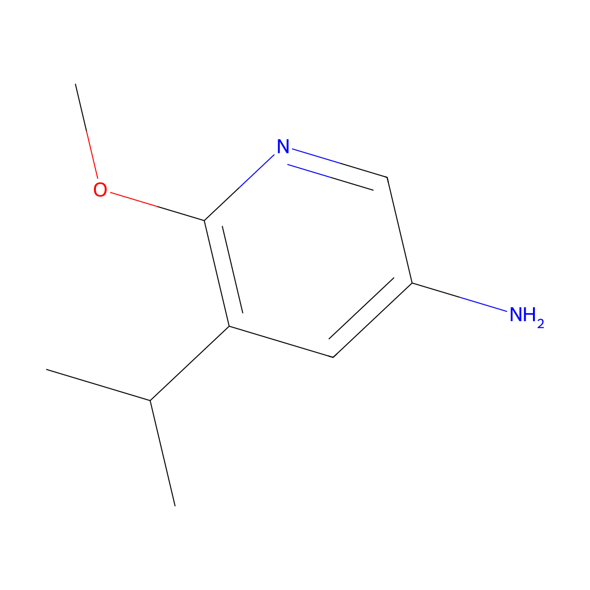 5-Isopropyl-6-methoxypyridin-3-amine molecular structure, CAS 1253576-86-1