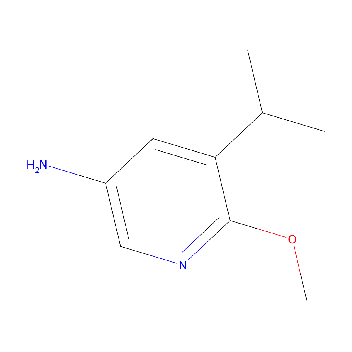 5-Isopropyl-6-methoxypyridin-3-amine molecular structure, CAS 1253576-86-1