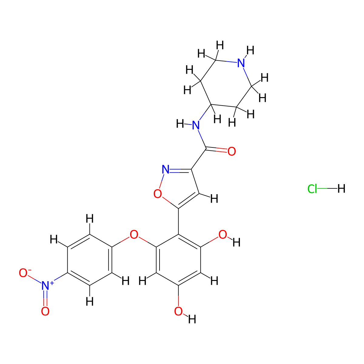 Hsp90-IN-17 hydrochloride molecular structure, CAS 1253584-63-2