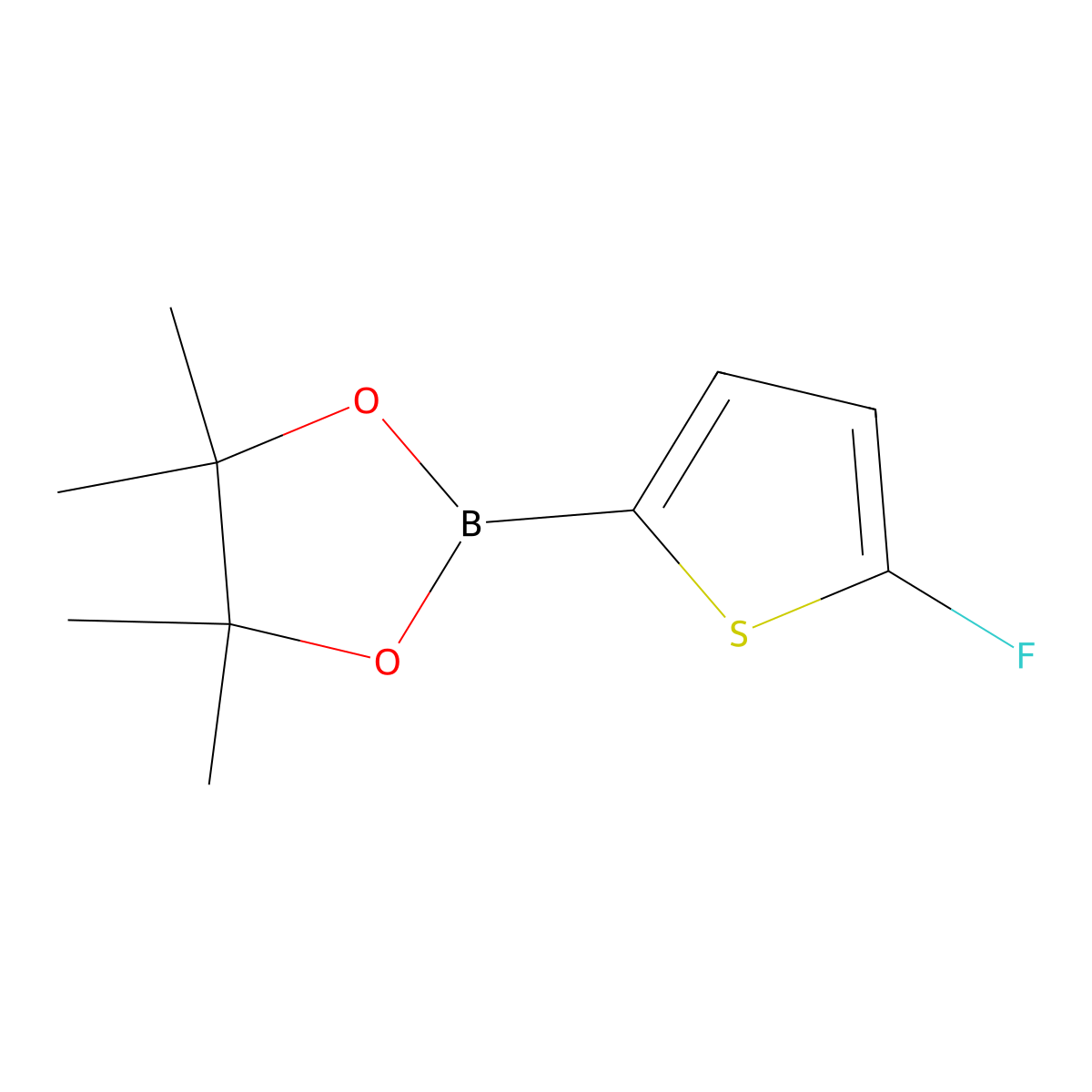 2-(5-Fluorothiophen-2-yl)-4,4,5,5-tetramethyl-1,3,2-dioxaborolane molecular structure, CAS 1253586-81-0
