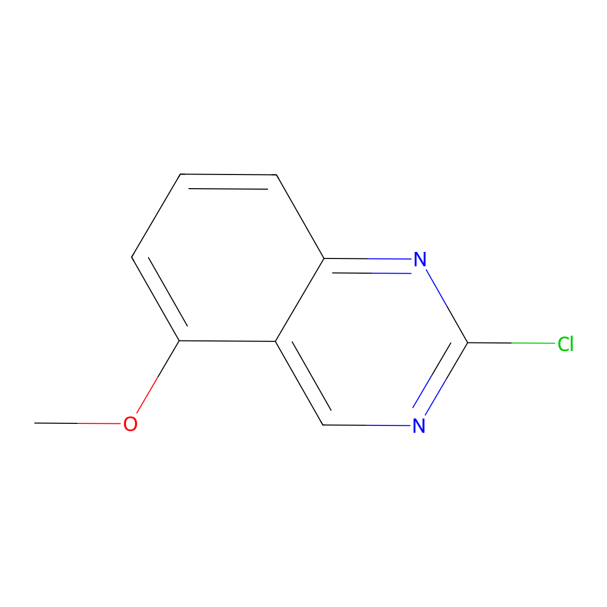 2-Chloro-5-methoxyquinazoline molecular structure, CAS 1253654-39-5