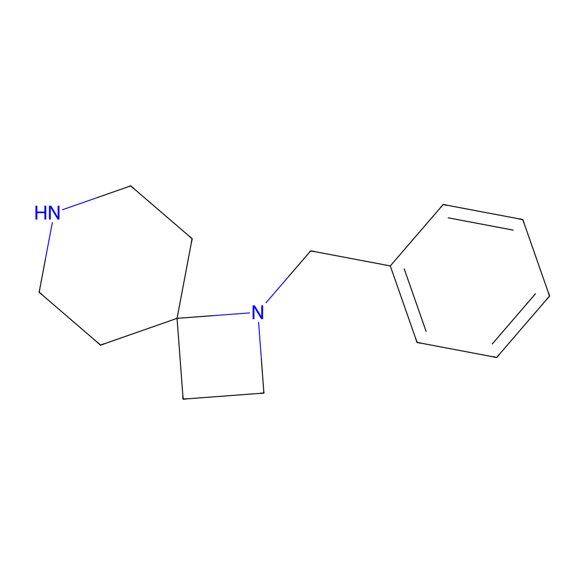 1-Benzyl-1,7-diazaspiro[3.5]nonane molecular structure, CAS 1253654-62-4