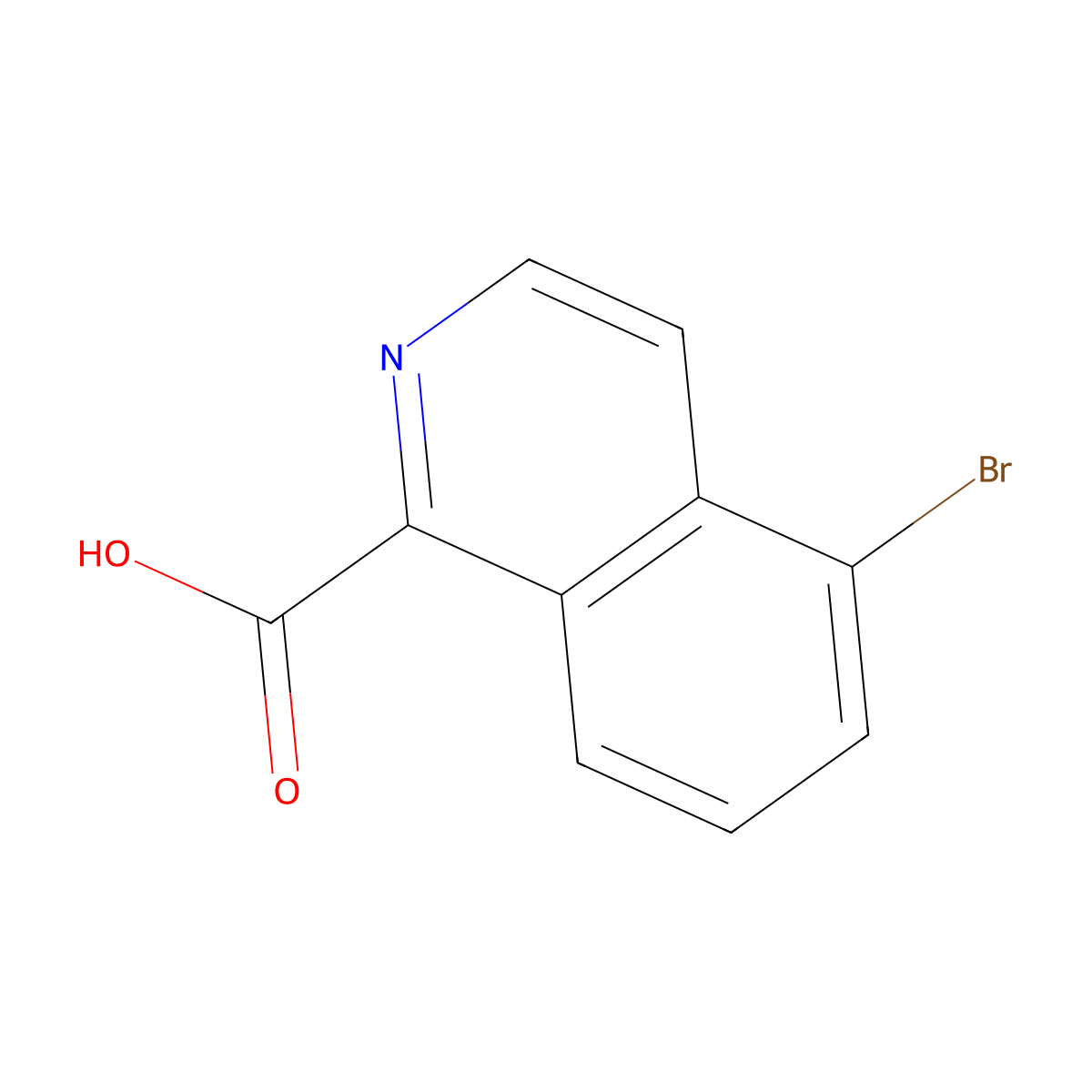 5-Bromoisoquinoline-1-carboxylic acid molecular structure, CAS 1253654-73-7
