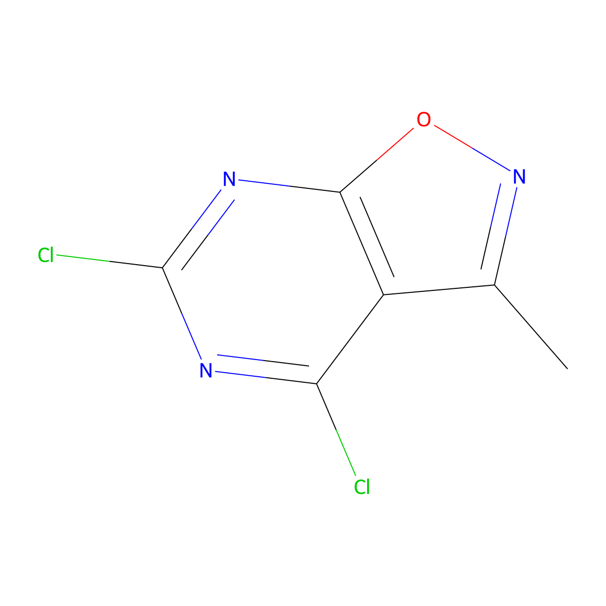 4,6-Dichloro-3-methyl-[1,2]oxazolo[5,4-d]pyrimidine molecular structure, CAS 1253654-79-3