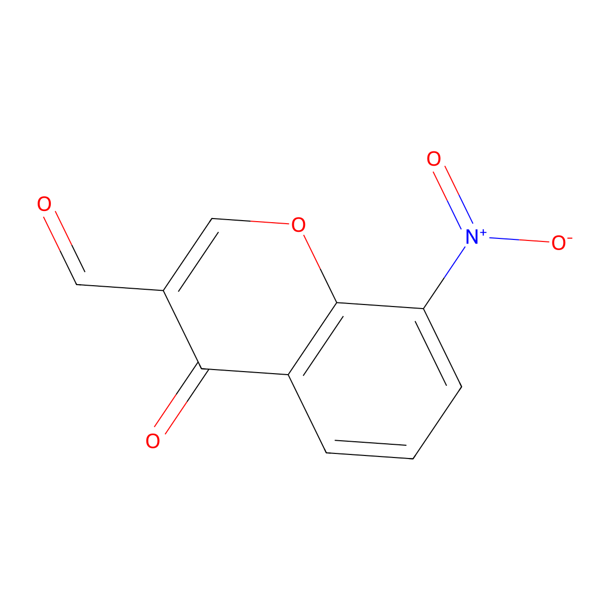 8-Nitro-4-oxo-4H-chromene-3-carbaldehyde molecular structure, CAS 1253654-82-8