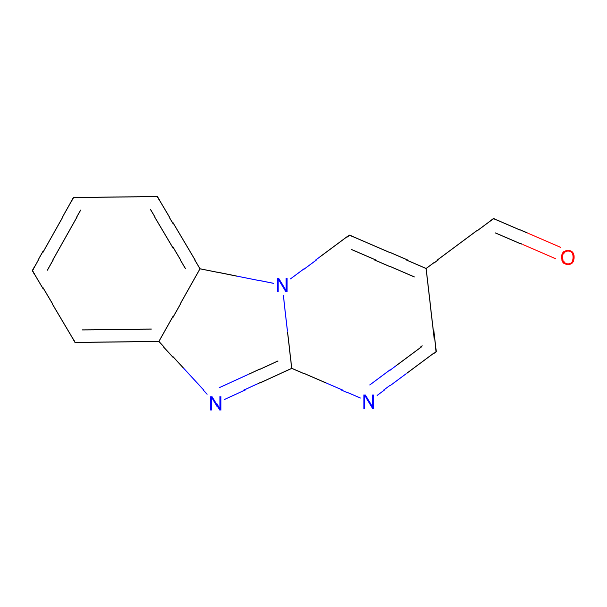 Benzo[4,5]imidazo[1,2-A]pyrimidine-3-carbaldehyde molecular structure, CAS 1253696-36-4