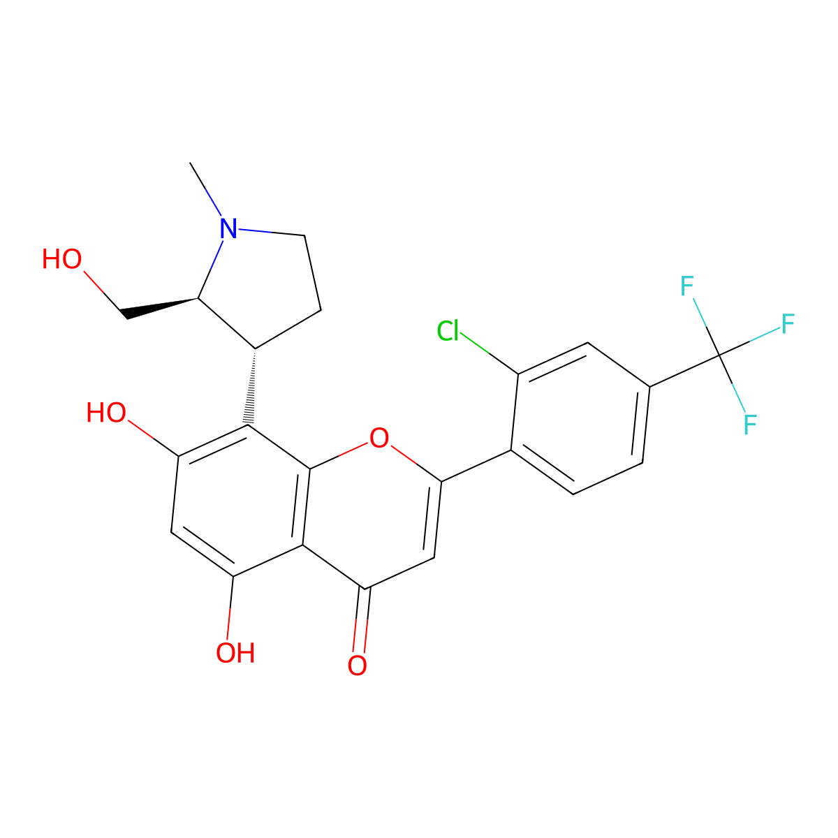 (2S,3R)-Voruciclib molecular structure, CAS 1253731-24-6