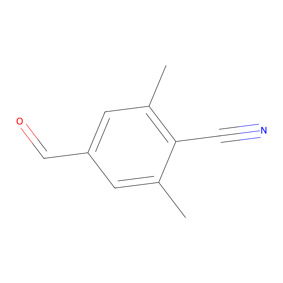 4-Formyl-2,6-dimethylbenzonitrile molecular structure, CAS 1253732-93-2