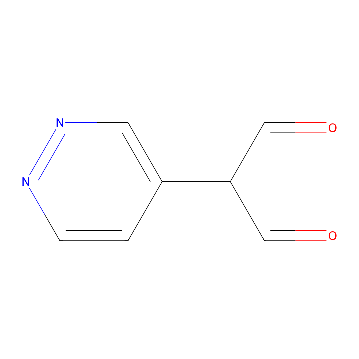 2-Pyridazin-4-ylmalonaldehyde molecular structure, CAS 125375-22-6