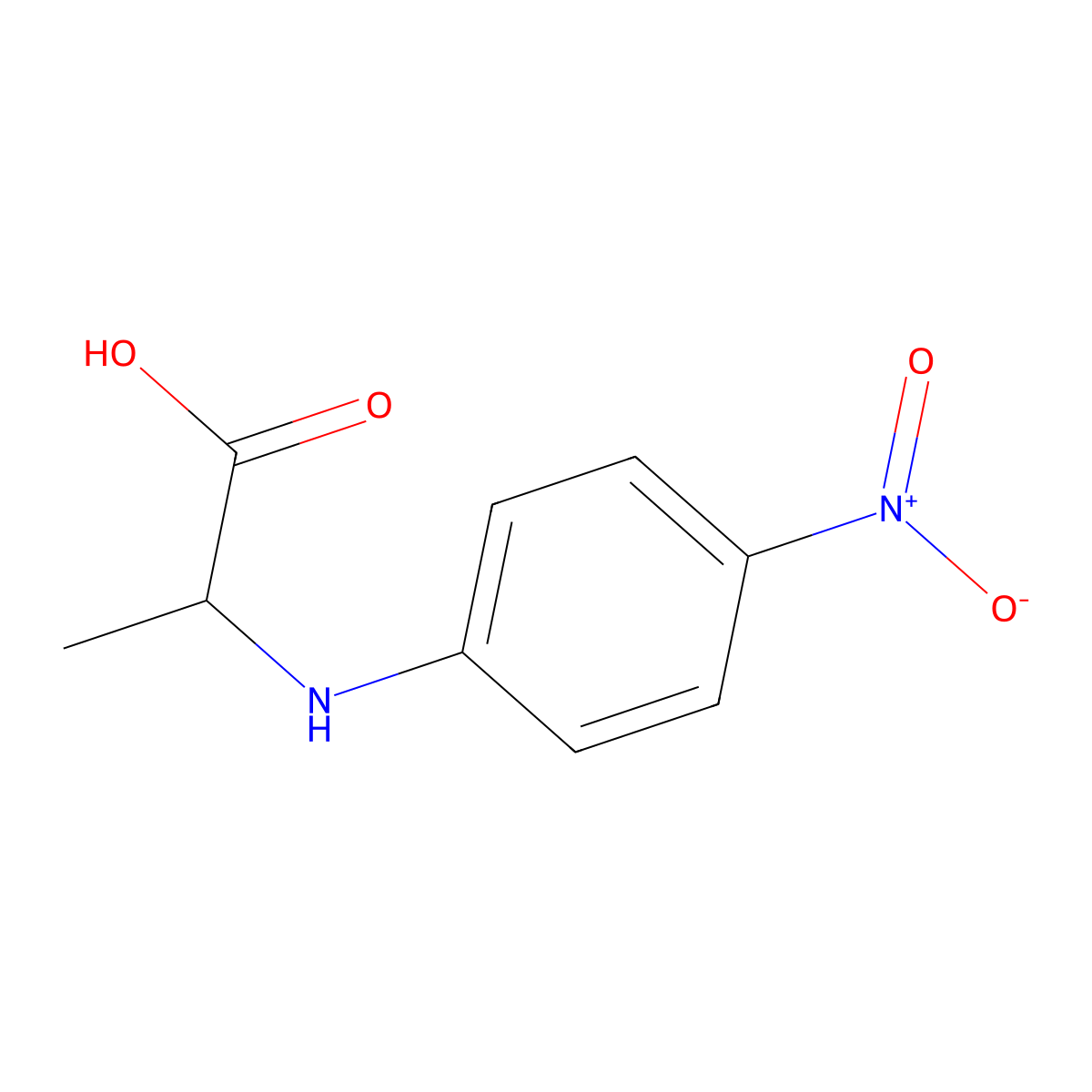 (S)-N-(4-Nitro-phenyl)-L-alanine molecular structure, CAS 125376-35-4