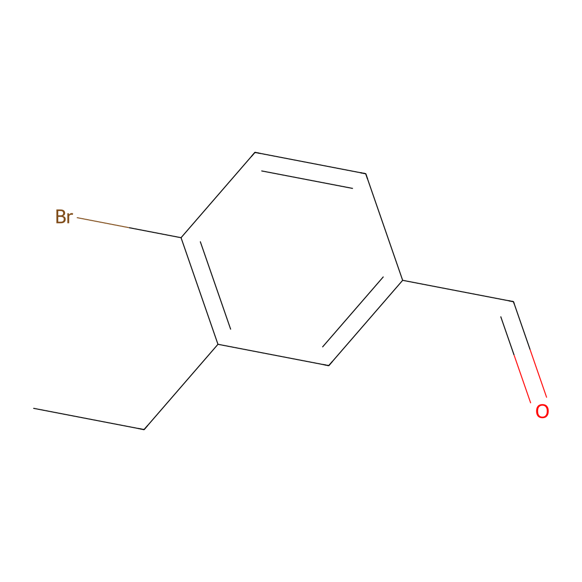 4-Bromo-3-ethylbenzaldehyde molecular structure, CAS 1253787-58-4