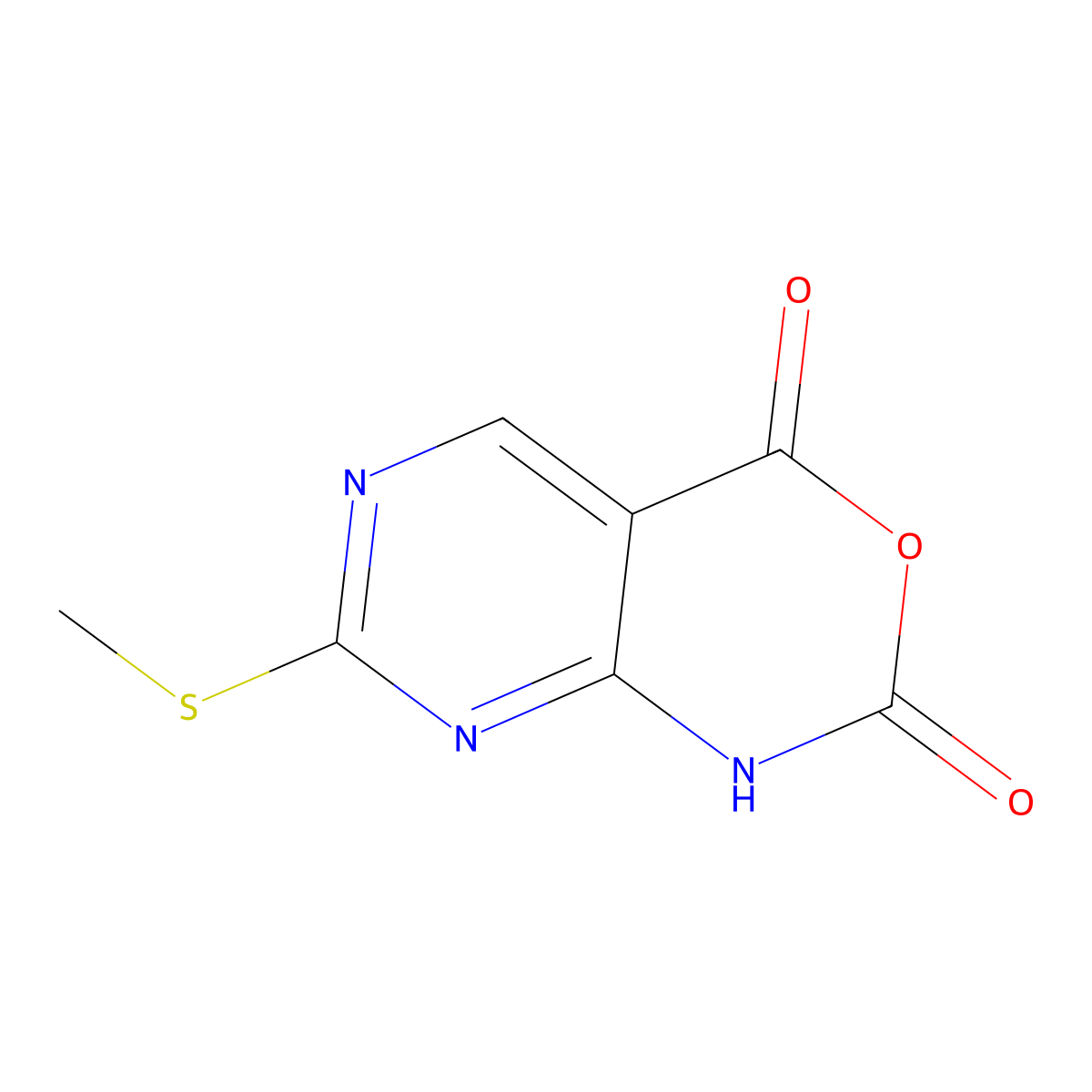 7-(methylthio)-1H-pyrimido[4,5-d][1,3]oxazine-2,4-dione molecular structure, CAS 1253789-64-8