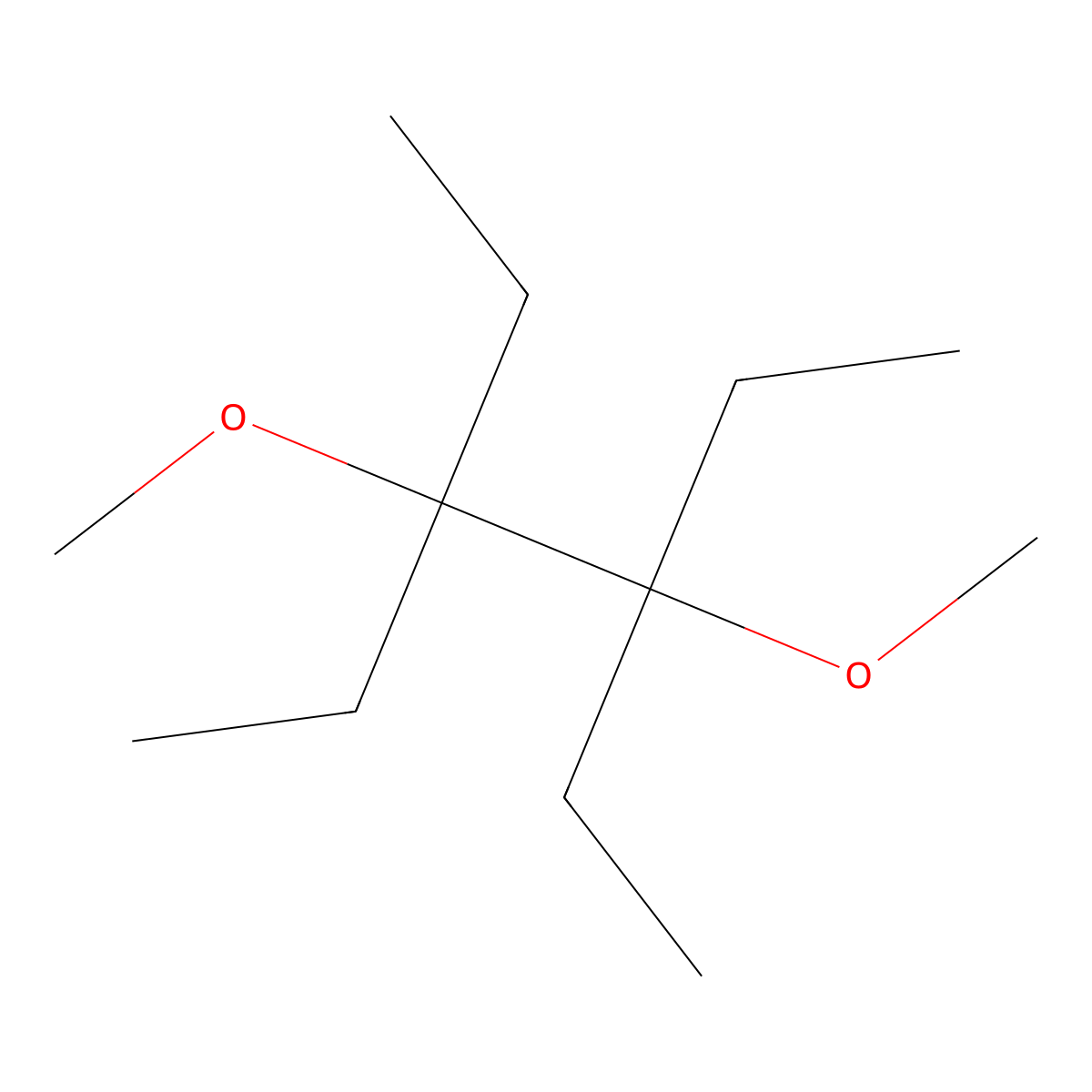 3,4-Diethyl-3,4-dimethoxyhexane molecular structure, CAS 125379-19-3