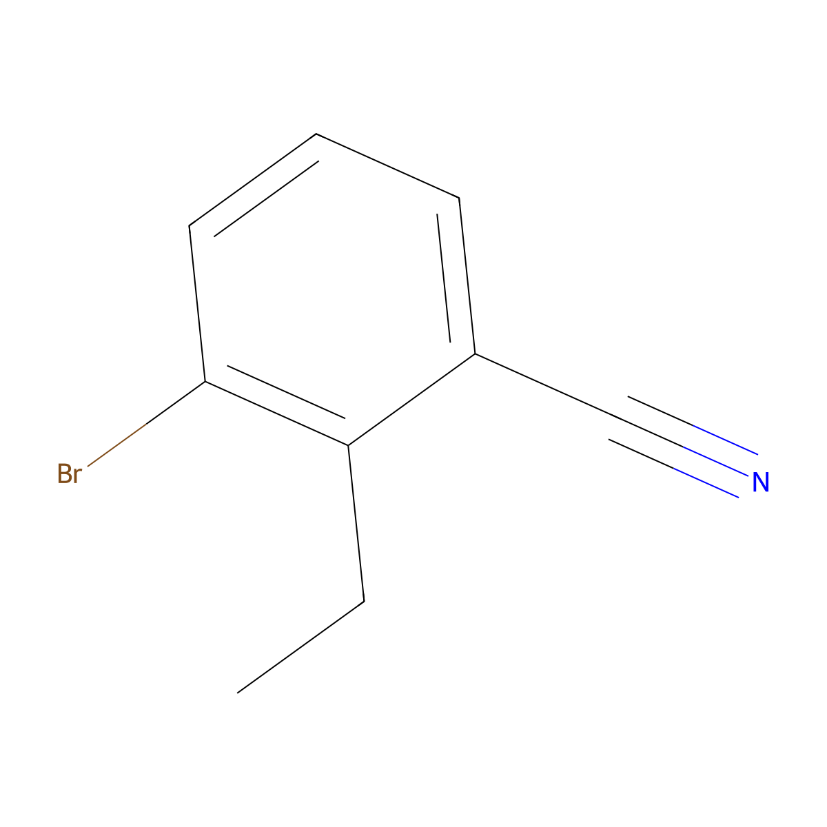 3-Bromo-2-ethylbenzonitrile molecular structure, CAS 1253790-62-3