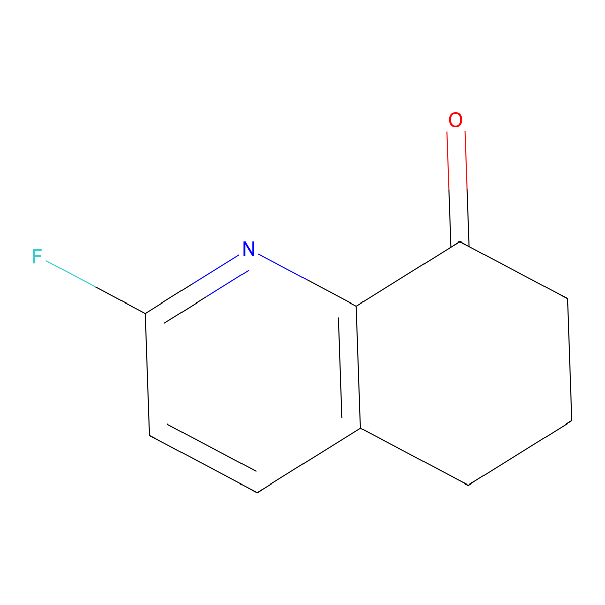 2-Fluoro-6,7-dihydroquinolin-8(5H)-one molecular structure, CAS 1253791-70-6