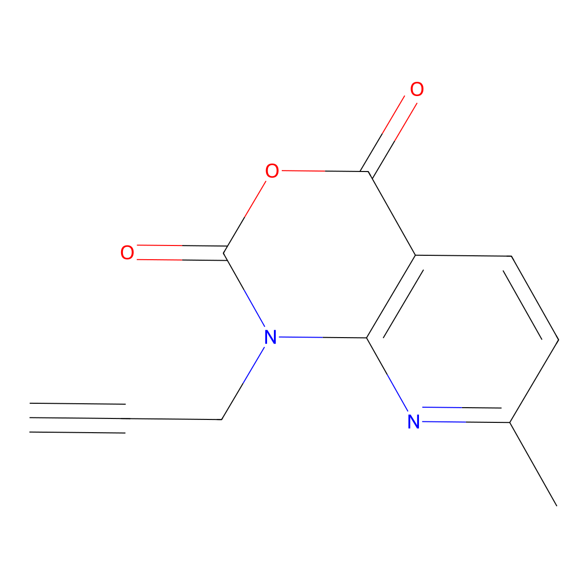 7-Methyl-1-(prop-2-ynyl)-1H-pyrido[2,3-D][1,3]oxazine-2,4-dione molecular structure, CAS 1253791-85-3