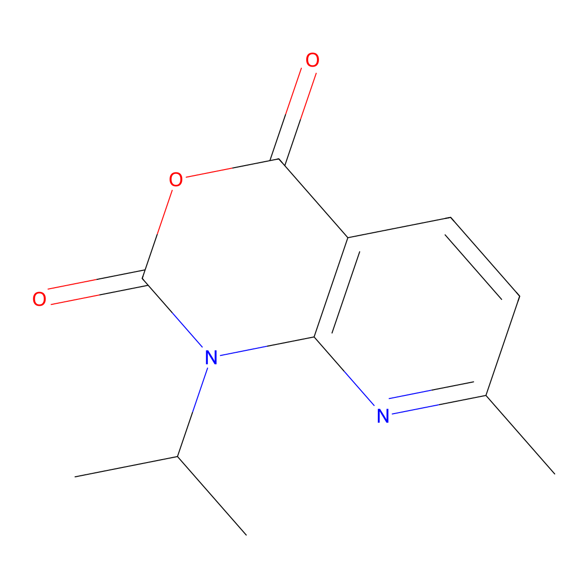 1-Isopropyl-7-methyl-1H-pyrido[2,3-d][1,3]oxazine-2,4-dione molecular structure, CAS 1253791-90-0