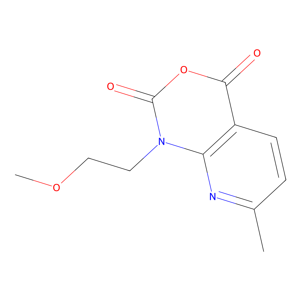 1-(2-Methoxyethyl)-7-methyl-1H-pyrido[2,3-D][1,3]oxazine-2,4-dione molecular structure, CAS 1253792-09-4