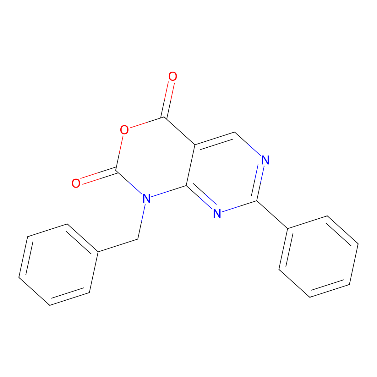1-Benzyl-7-phenyl-1H-pyrimido[4,5-d][1,3]oxazine-2,4-dione molecular structure, CAS 1253792-29-8