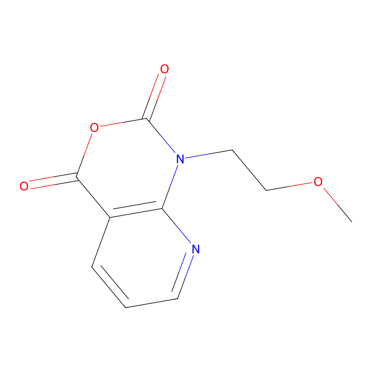 1-(2-Methoxyethyl)-1H-pyrido[2,3-d][1,3]oxazine-2,4-dione molecular structure, CAS 1253792-60-7