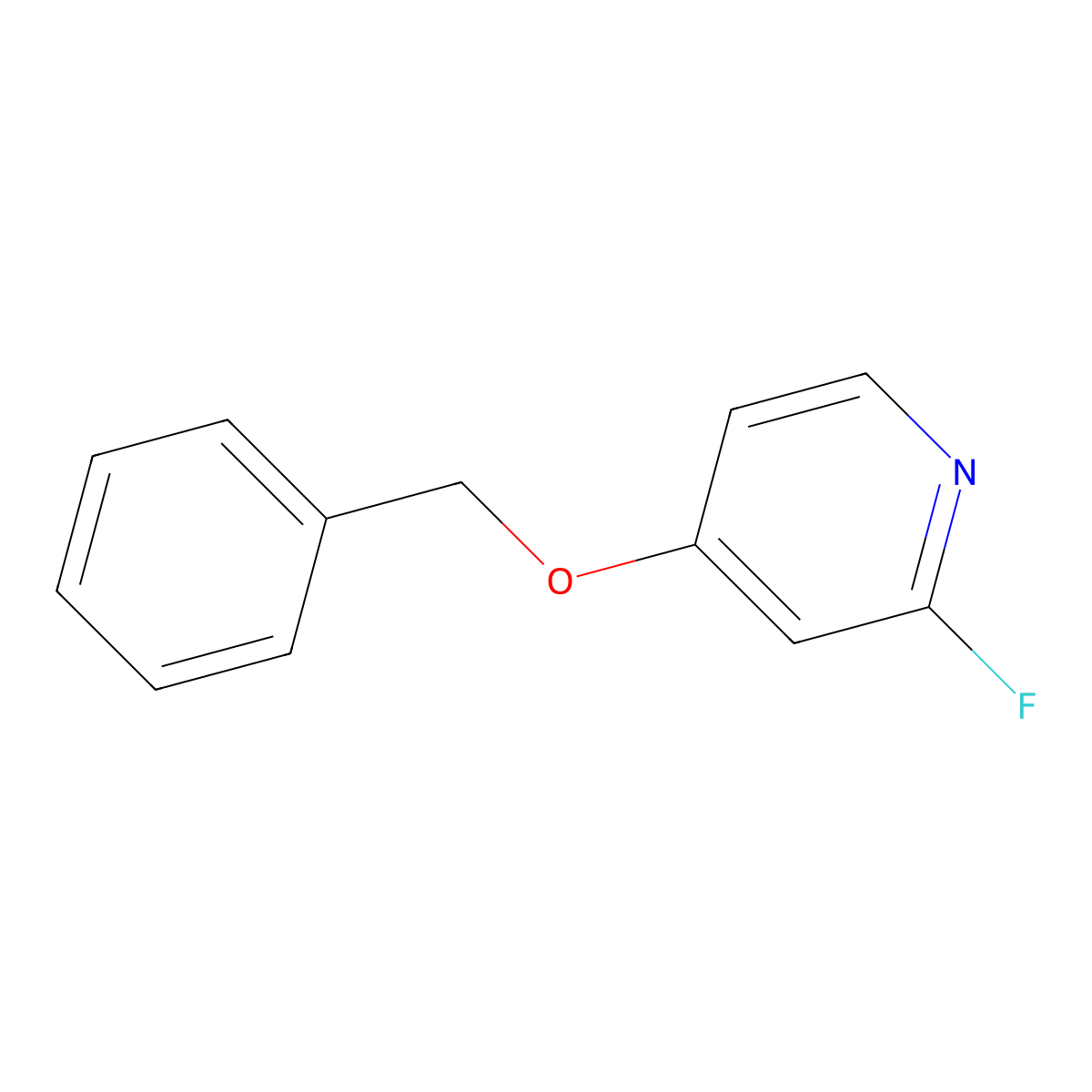 4-(Benzyloxy)-2-fluoropyridine molecular structure, CAS 1253792-64-1