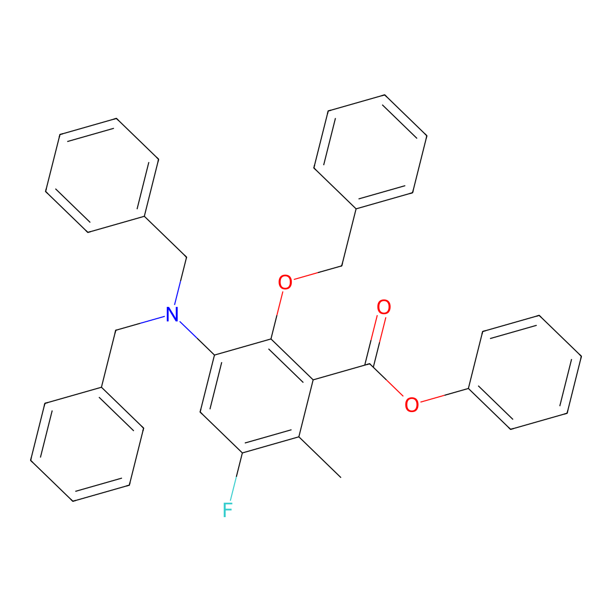 Aminofluoro hydroxybenzoate molecular structure, CAS 1253799-29-9