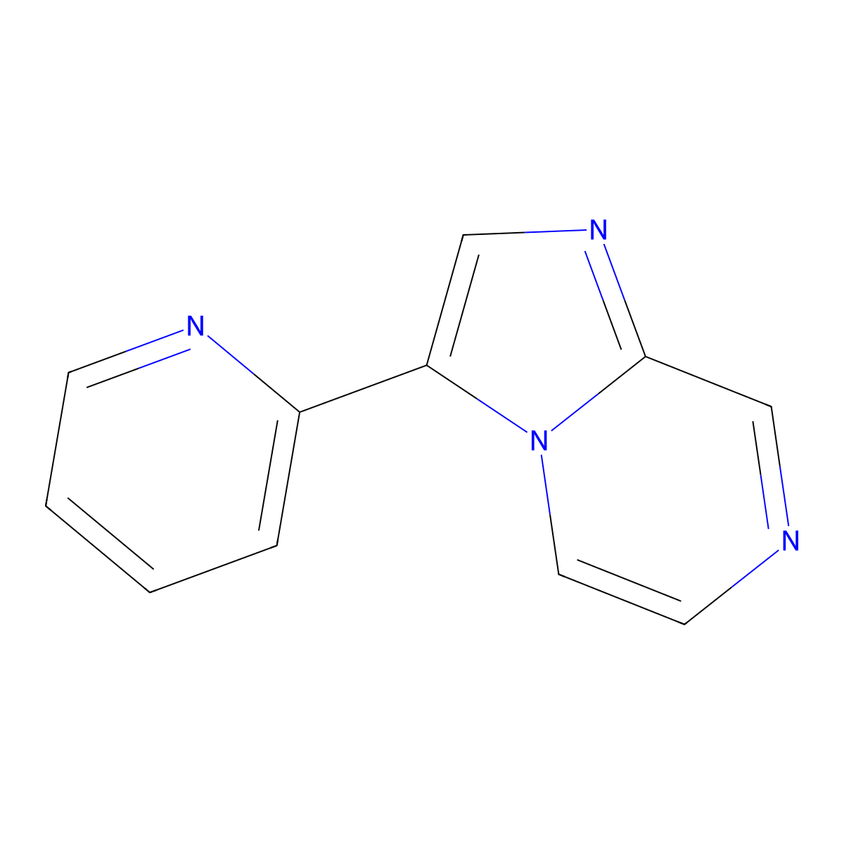3-Pyridin-2-ylimidazo[1,2-a]pyrazine molecular structure, CAS 1253801-27-2