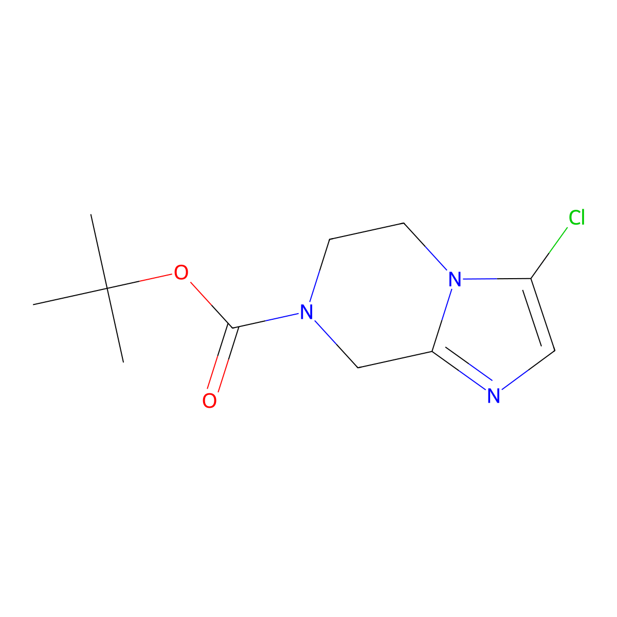 tert-butyl 3-chloro-5H,6H,7H,8H-imidazo[1,2-a]pyrazine-7-carboxylate molecular structure, CAS 1253801-37-4