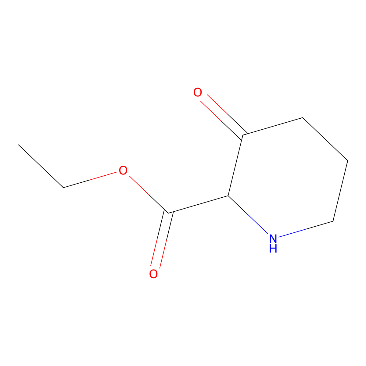 Ethyl 3-oxopiperidine-2-carboxylate molecular structure, CAS 1253888-74-2