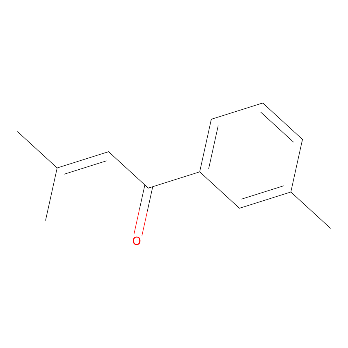 3-Methyl-1-(m-tolyl)but-2-en-1-one molecular structure, CAS 1253905-60-0