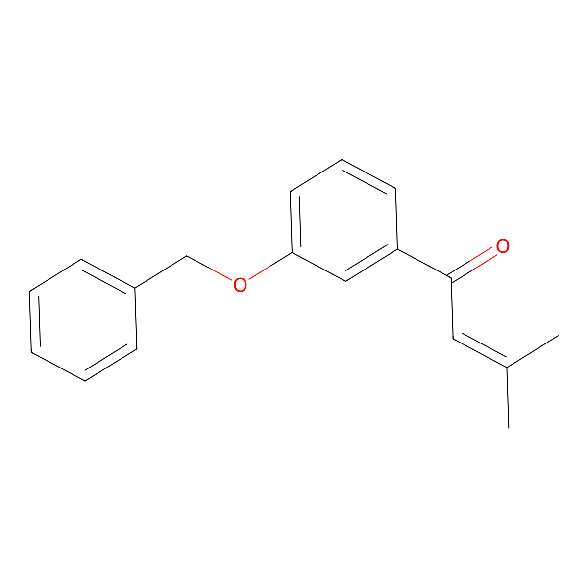 1-(3-(Benzyloxy)phenyl)-3-methylbut-2-en-1-one molecular structure, CAS 1253905-61-1