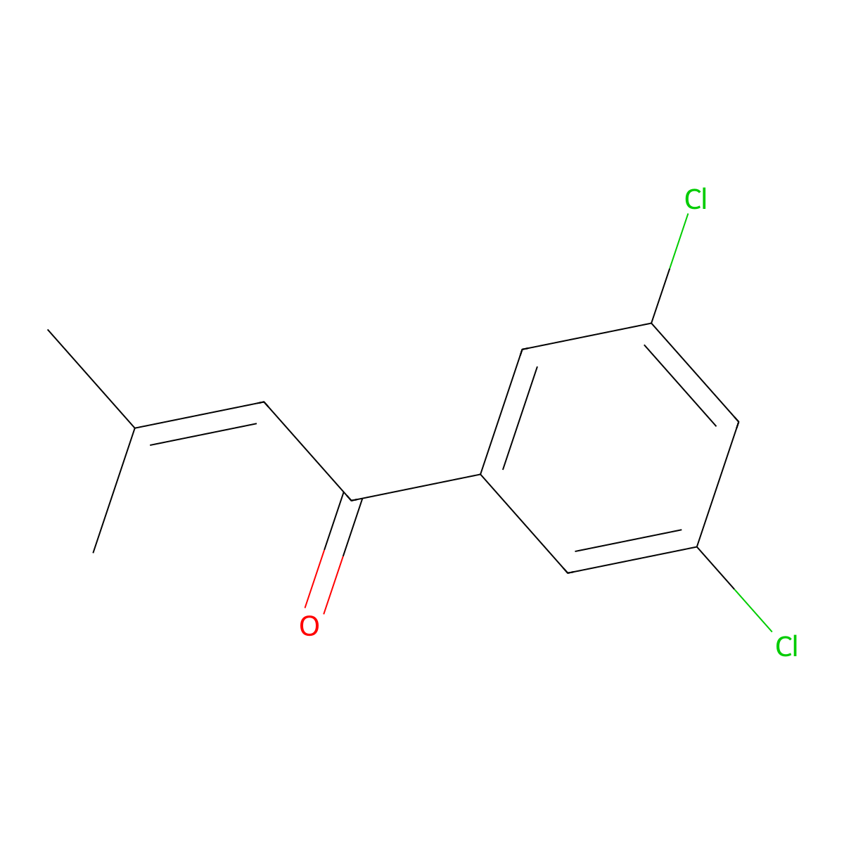 1-(3,5-Dichlorophenyl)-3-methyl-2-buten-1-one molecular structure, CAS 1253905-70-2