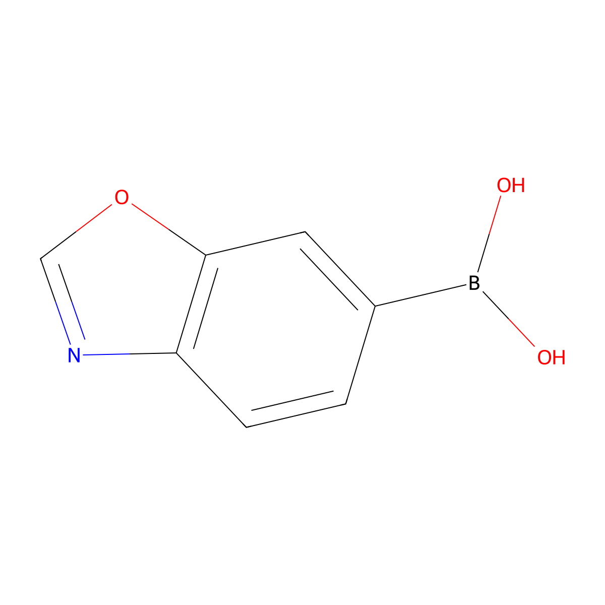 Benzo[D]oxazol-6-ylboronic acid molecular structure, CAS 1253912-47-8