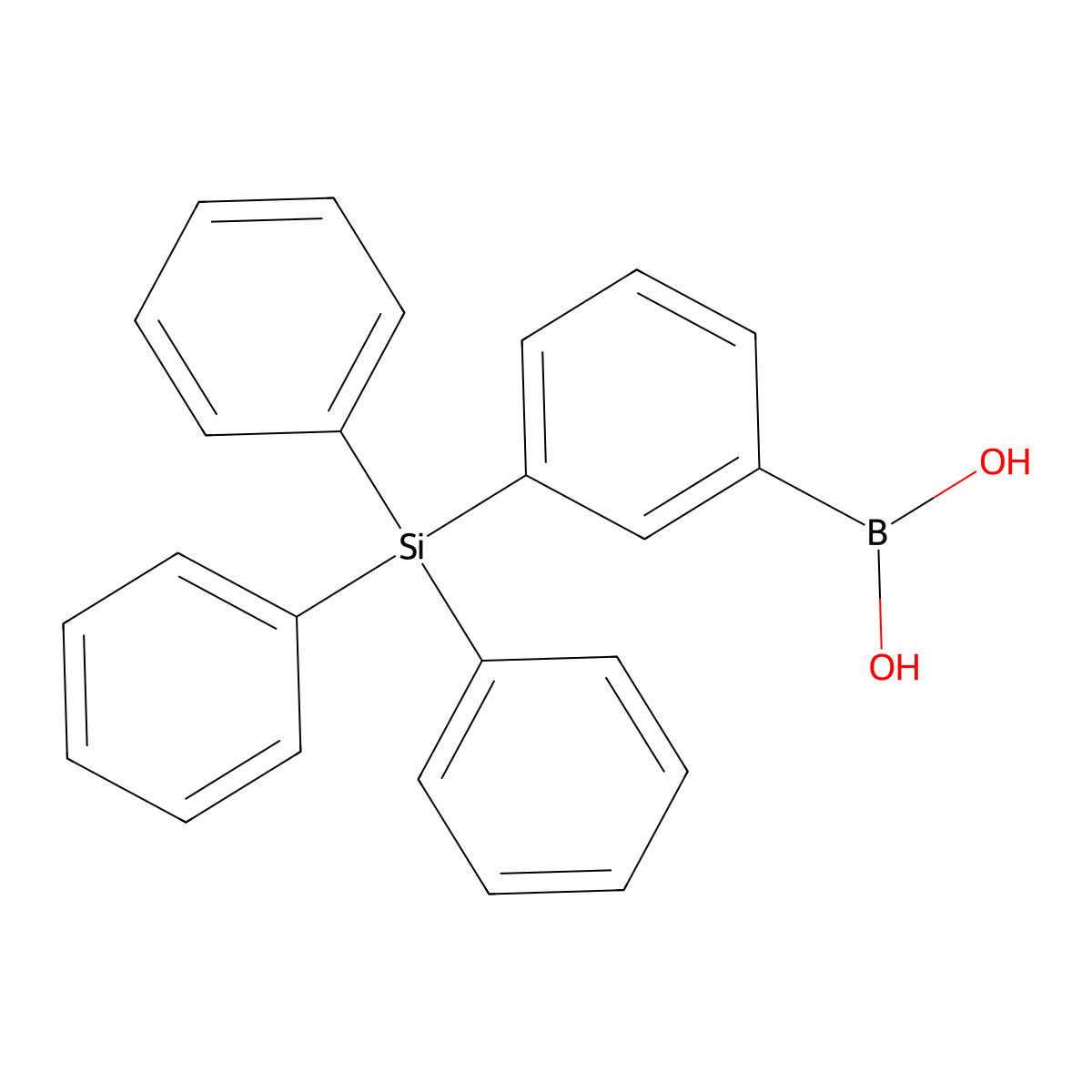 (3-(Triphenylsilyl)phenyl)boronic acid molecular structure, CAS 1253912-58-1