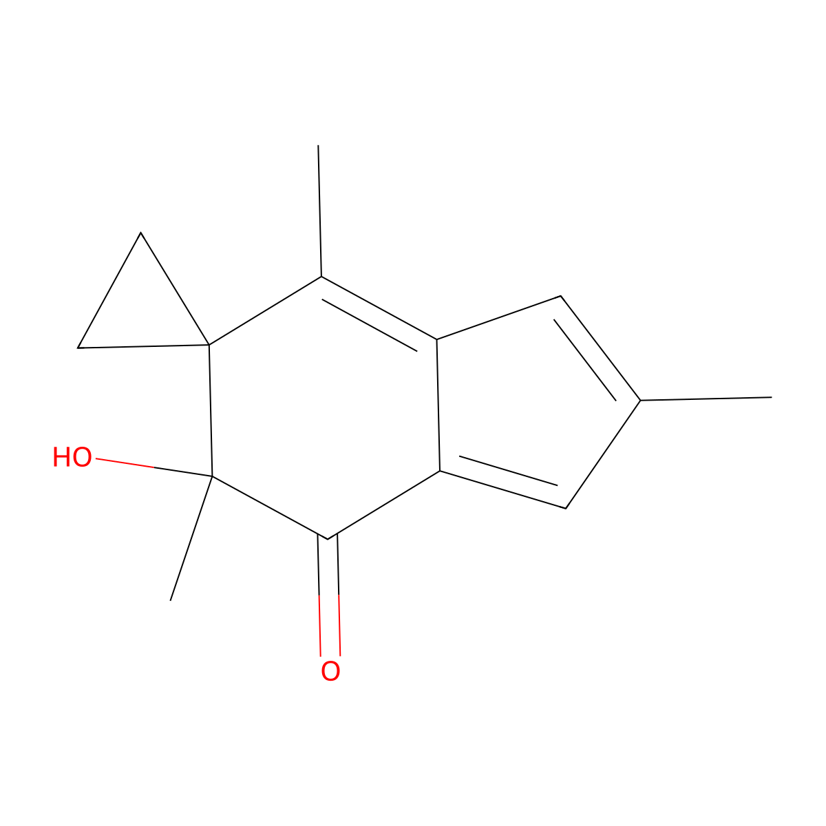 Acylfulvene, (-)- molecular structure, CAS 125392-76-9