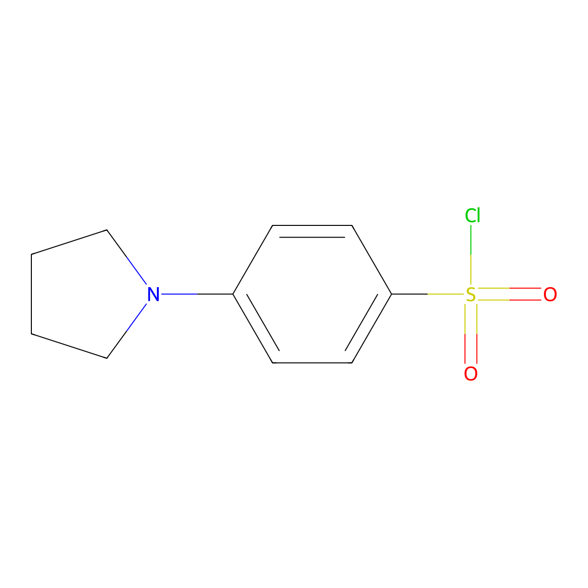 4-(Pyrrolidin-1-yl)benzene-1-sulfonyl chloride molecular structure, CAS 125393-18-2