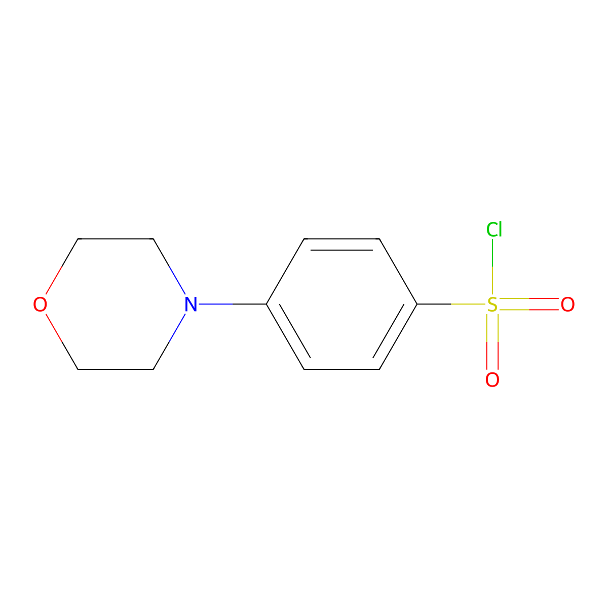 4-(Morpholin-4-yl)benzene-1-sulfonyl chloride molecular structure, CAS 125393-22-8
