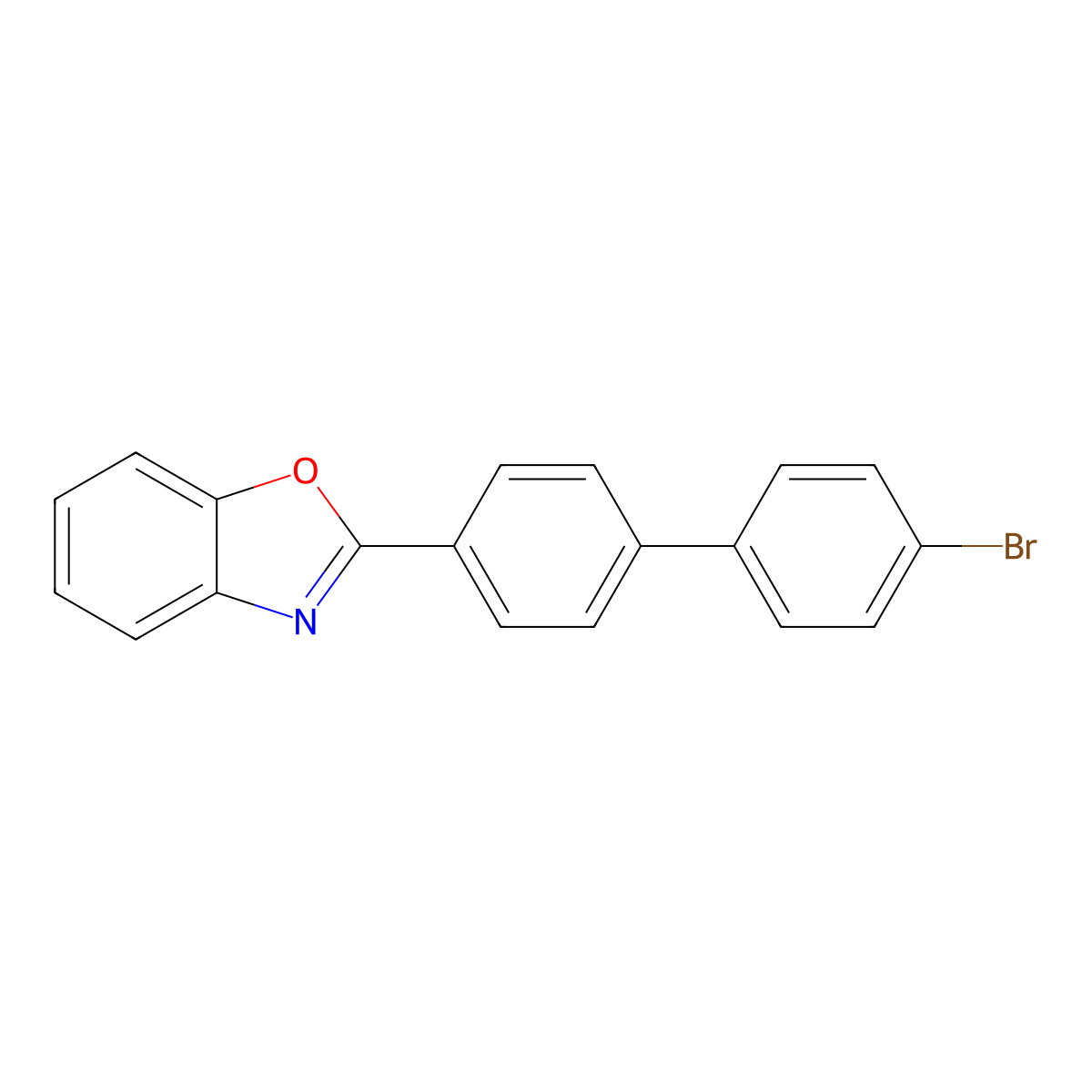 2-(4'-Bromo[1,1'-biphenyl]-4-yl)benzoxazole molecular structure, CAS 1253971-15-1