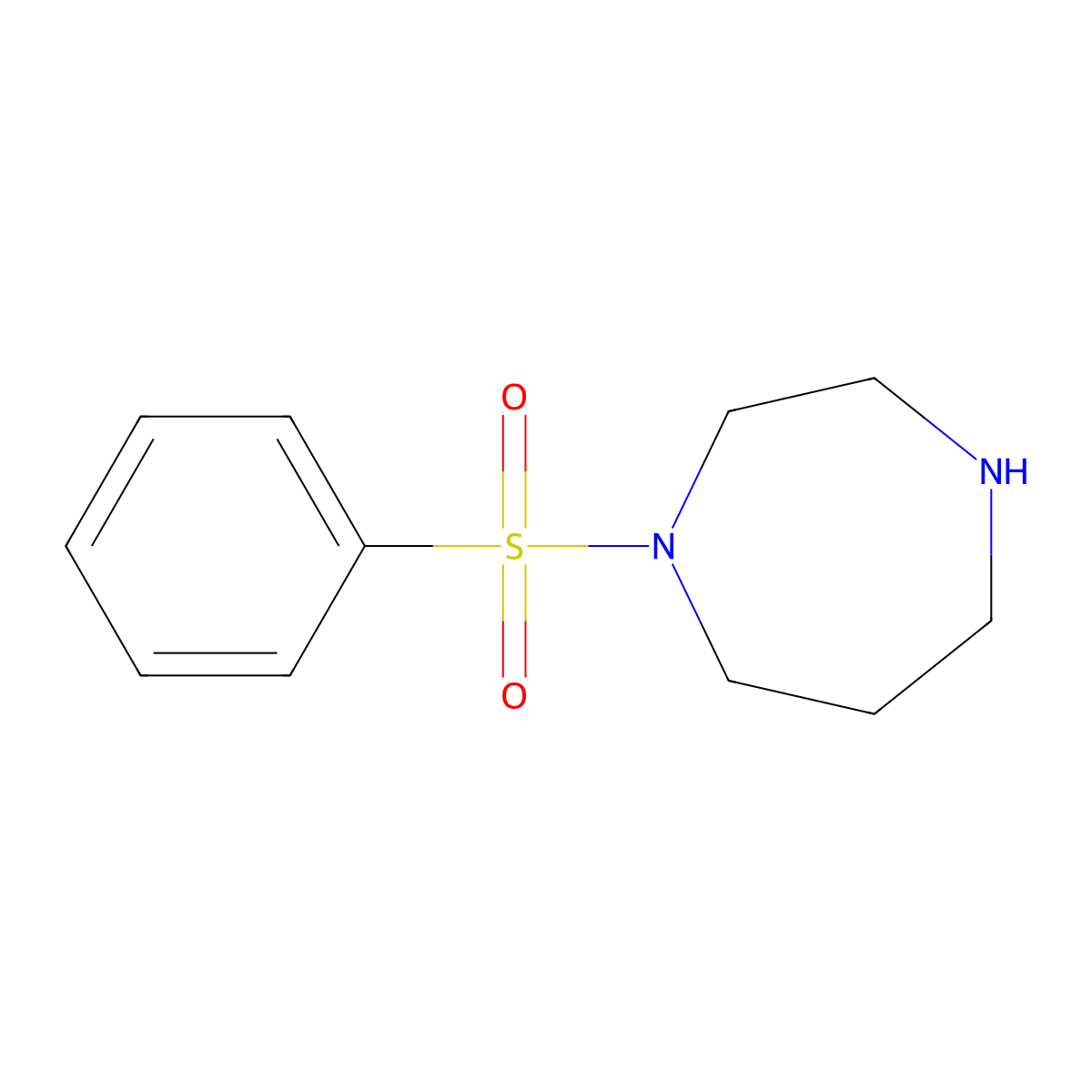 1-(Benzenesulfonyl)-1,4-diazepane molecular structure, CAS 125398-82-5