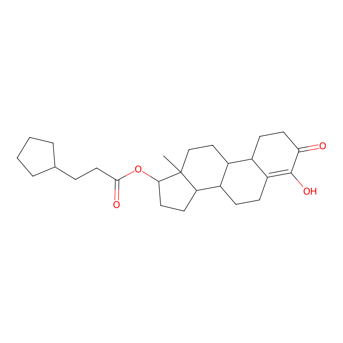 Oxabolone Cipionate molecular structure, CAS 1254-35-9